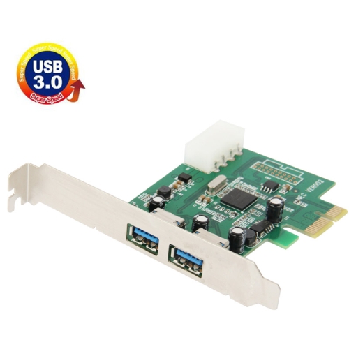 Super Speed PCI-E Express Card to 2-ports USB 3.0 - Click Image to Close